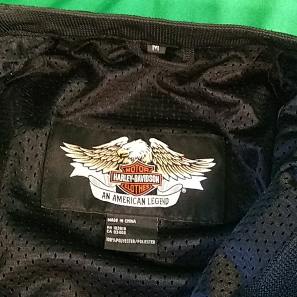 Harley Davidson sz M riding jacket heavy duty mesh - Picture 6 of 6
